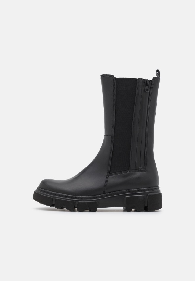 Bottes Plateforme Gabor | Blanc/noir Exclusif